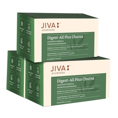 Digestion powder (30 Sachet) Helpful In Indigestion Bloating Acidity (pack of 3)