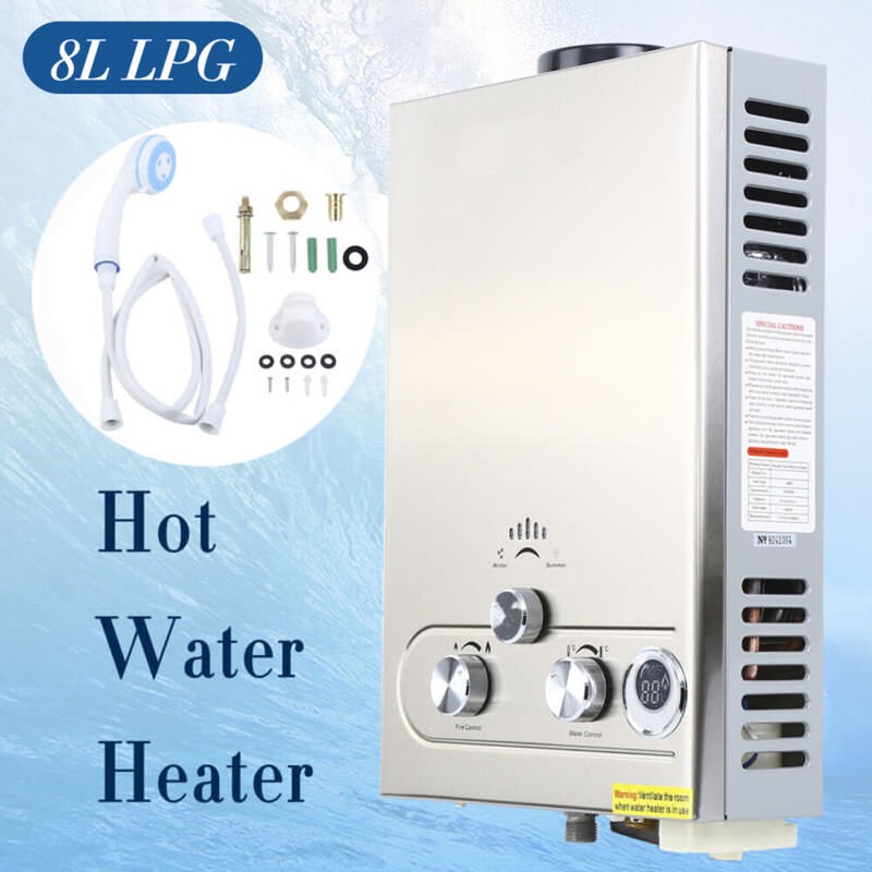 Instant Propane Lpg Gas Boiler Shower Kit