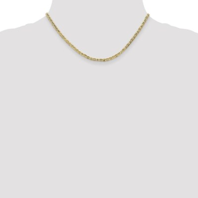 Pre-owned Superdealsforeverything Real 10kt Yellow Gold 3mm Concave Anchor Chain; 16 Inch; Lobster Clasp