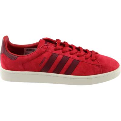 

Мужские кроссовки adidas Campus на шнуровке, размер 11,5 D, повседневная обувь BB0086, Красный, adidas Campus Lace Up