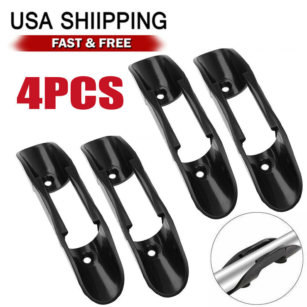 Marine Boat Paddle Clip Holder Watercraft Black Plastic Accessories