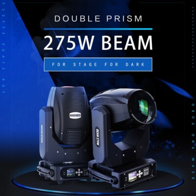 SHEHDS 10R 275W Beam Gobo Moving Head Lighting Stage Light For Disco （Bulb）