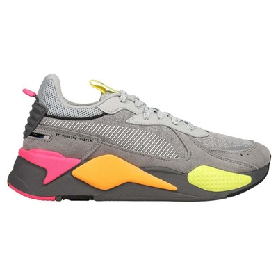 Мужские серые кроссовки Puma RsX Highlighter Lace Up Повседневная обувь 38471001