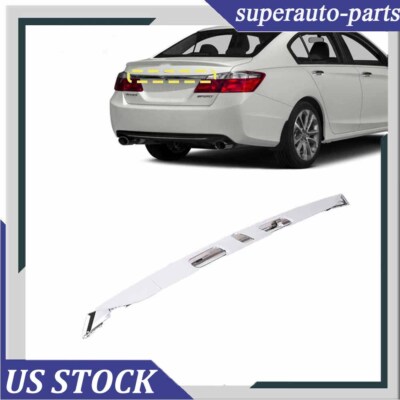 For 2013-2015 Honda Accord Rear License Garnish Molding Chrome Trims 74890T2FA11