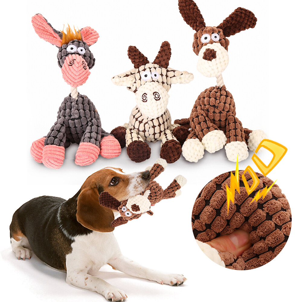 Dog Chew Pet Toy Squeaky Plush Dog Toy for Aggressive Chewers with Chew Toys - Pet buy mallPet