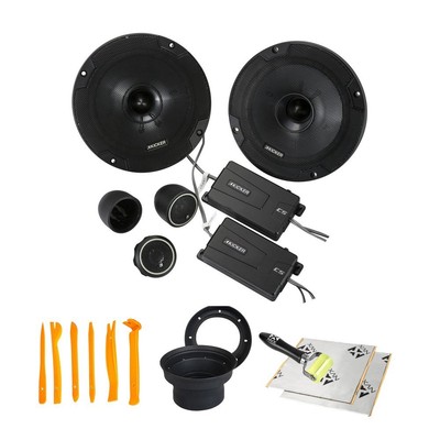 Kicker CSS654 100W 6.5'' Component Car Speakers System w/ NVX Speaker Install Kit