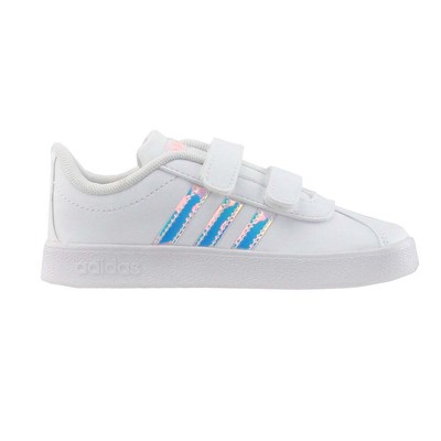 Adidas Vl Court 2.0 Cmf Slip On Kids Girls Белые кроссовки Повседневная обувь F36408