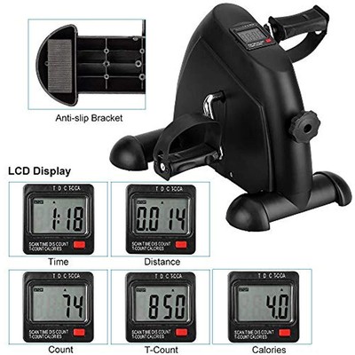 Mini Exercise Bike, Under Desk Pedal Exerciser Portable Foot 