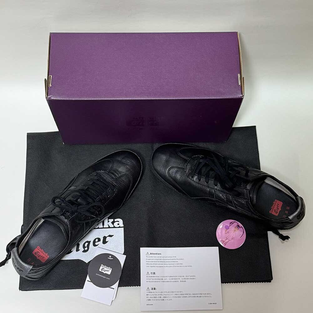 Pre-owned Onitsuka Tiger Mexico 66 Deluxe Nippon Made Sneaker 1181a367.002 Black/black