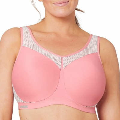 

Ударопрочный спортивный бюстгальтер на косточках Glamorise®, Pink/blush