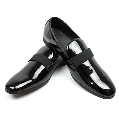 Купить Black Slip Patent Leather Tuxedo 