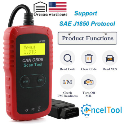  Automotive OBD2 Code Reader Check Engine Car Scanner OBDII EOBD Diagnostic Tool