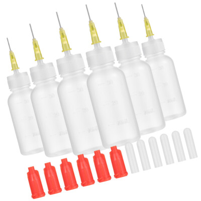 6 Sets of Portable Reusable Convenient Multi-function Glue Dispenser Bottle