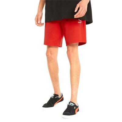 Puma Classics Logo 8 Shorts Мужские красные повседневные спортивные штаны 59981011