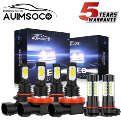 For Chevy Sonic Hatchback 2017-2020 LED Headlights Hi/Low Beam Fog Lights Bulbs