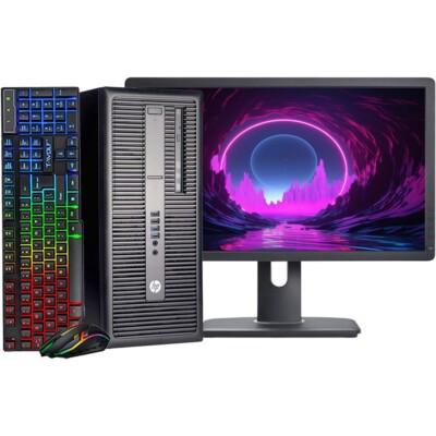 HP Gaming Desktop Computer PC Intel i5 16GB RAM 1TB HDD 22in LCD NVIDIA Graphics