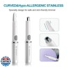 TOUCHBeauty Face Eyebrow Nose Ear Hair Trimmer, All-in-ONE Hair Remover for Women and Men, Dual Blades Shaver Battery Powered Upgraded Version TB-1458(White)