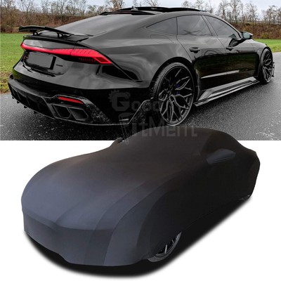 For AUDI RS7 Custom Black Satin Car Cover Full Dust Scratch Dust Proof Indoor XL
