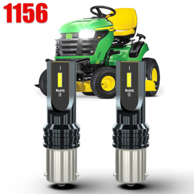 2 Blinding Bright LED headlight bulbs for Deere S130 S140 S160 S170 S180 mower