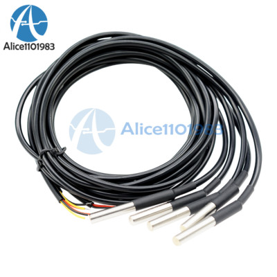 DS18B20 Temperature Sensor Probe WaterProof Plugable Terminal Adapter Module