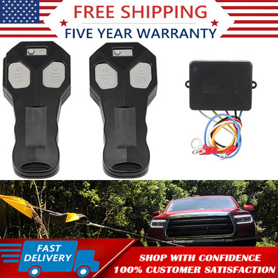 2Pcs Wireless Winch Remote Control DC12V Switch Handset For Jeep ATV SUV Truck
