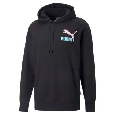 Puma 53611401 Mens Fandom Hoodie Casual Drawstring - Черный