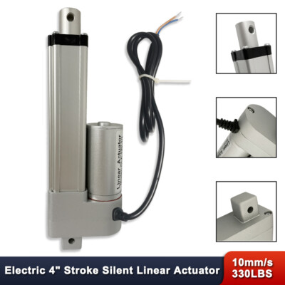 10mm/s Actuator Motor 4 Inch 4'' Stroke Silent mode Linear Actuator DC12V 1500N 
