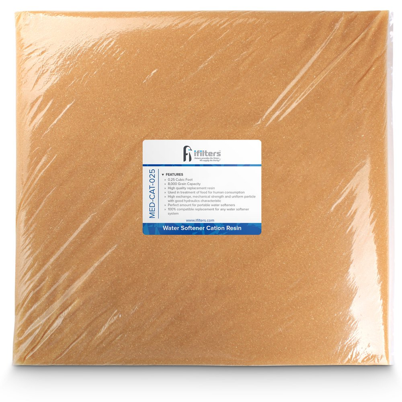 Resin Media Replacement 100% Ion Exchange Cation 0.25 Cuft