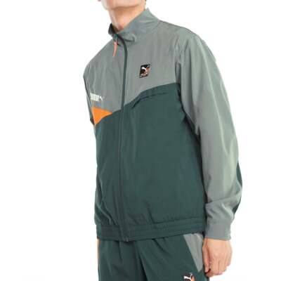 

Puma International Winterized Woven Jacket Mens Size  Casual Athletic Outerw, Зеленый, Puma International Winterized Woven Jacket