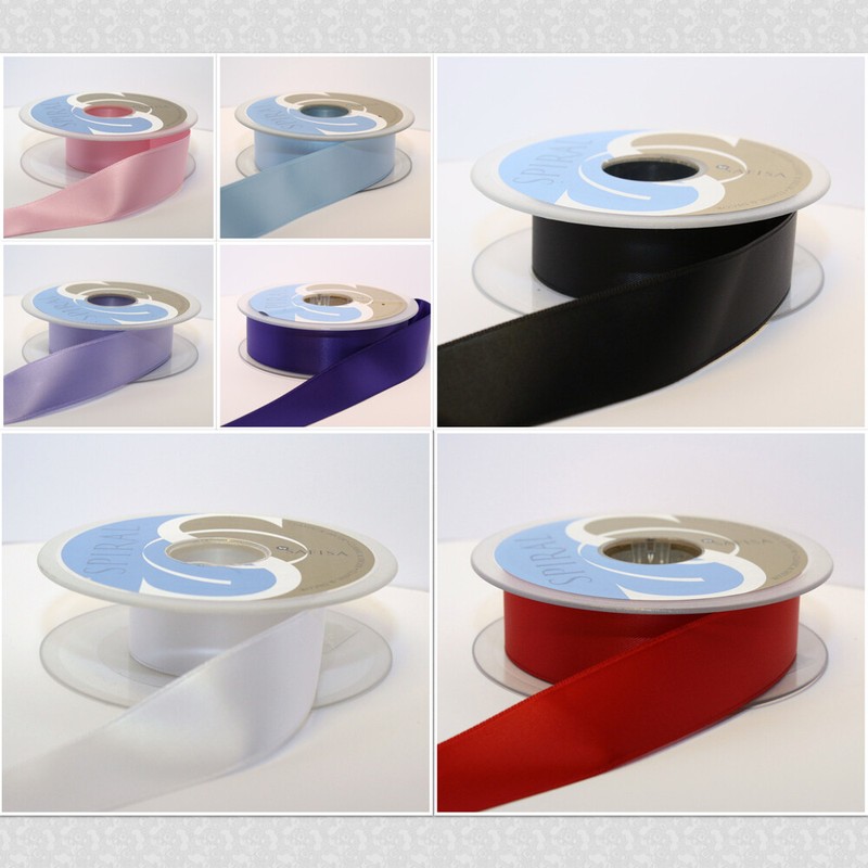 Ruban  Satin Double Face 25mm - Vendu Par MÃ¨Tre  Marque De QualitÃ© Safsia