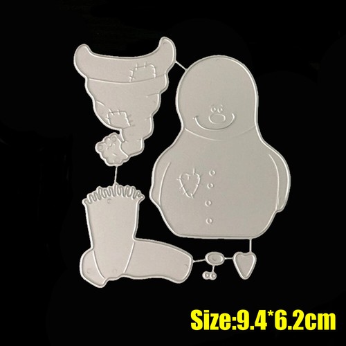 Christmas Snowman Metal Cutting Dies Stencil Scrapbooking Embossing Card DIY