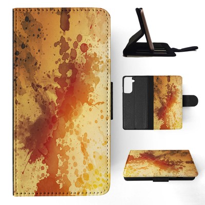 FLIP CASE FOR SAMSUNG GALAXY|YELLOW WATERCOLOR 95