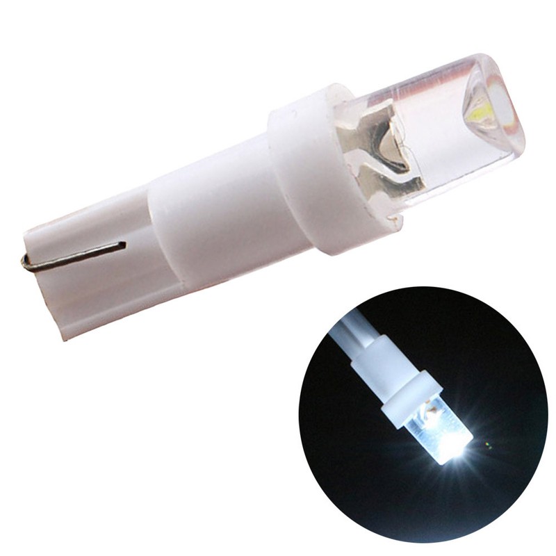 Car Truck Lighting Lamps Auto Parts And Vehicles 10pcs T5 Led Dash Board Bulb Light 12v Super Bright Dashboard Lamps White