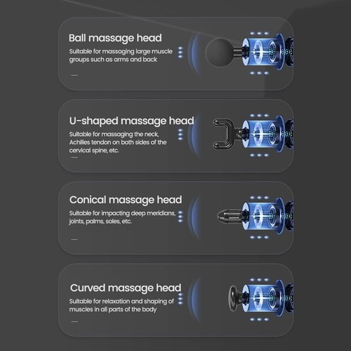 6 speeds Massage Gun Percussion Massager Deep Tissue Muscle Vibrating Relax