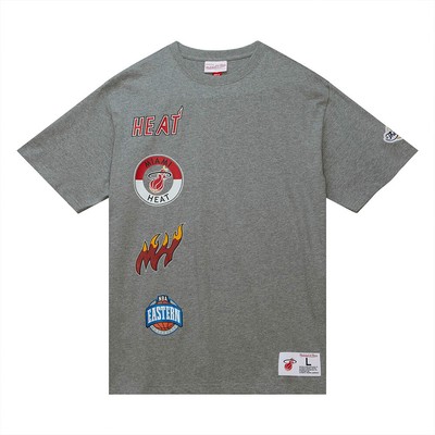

Мужская футболка Mitchell - Ness NBA Miami Heat City Collection Lifestyle серая, Grey, Mitchell - Ness NBA Miami Heat City Collection Lifestyle T-Shirt