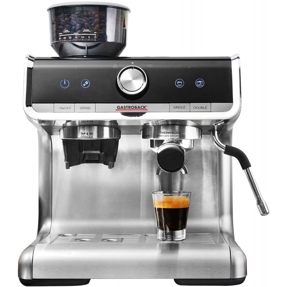 Gastroback Design Espresso Barista Pro - Siebträger Espressomaschine - edelstahl