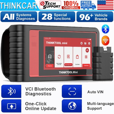 THINKTOOL MINI Bluetooth OBD2 Scanner All System ECU Coding Bidirectional TPMS