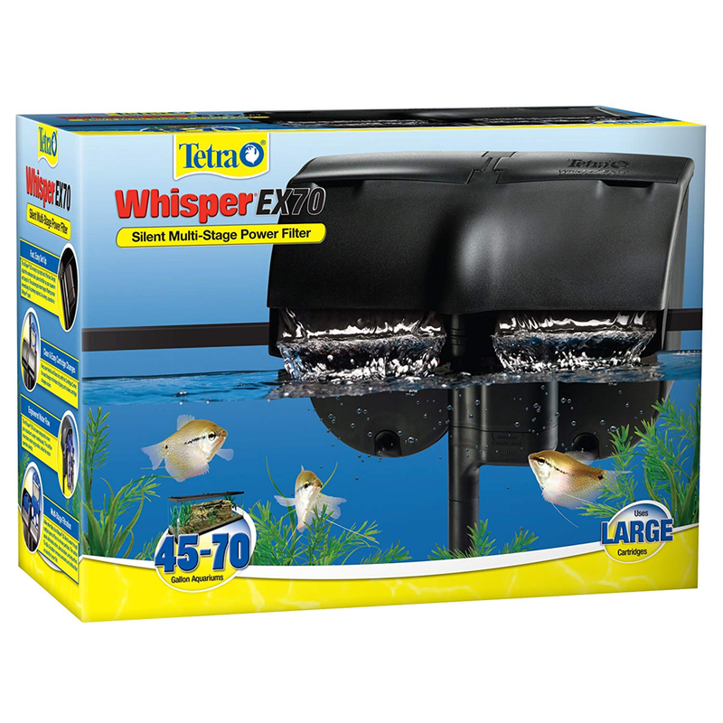 Whisper EX Silent Multi-Stage Power Filter 45-70 Gallon For Fish Tank Aquarium
