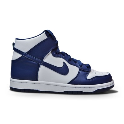 Nike Dunk High (GS) для юниоров — DB2179 104 — темно-синий темно-белый