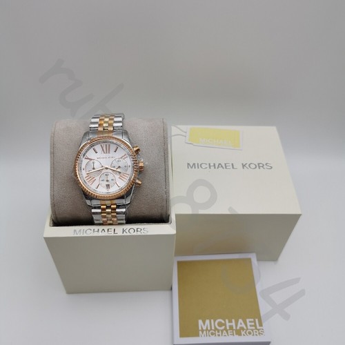 ミラン Michael Kors Lexington Chronograph Brown Dial Silver Steel
