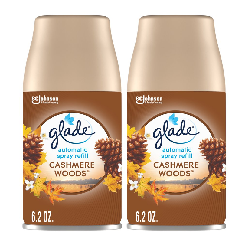 Automatic Spray Refill 2 Ct, Cashmere Woods, 12.4 Oz. Total, Air Freshene
