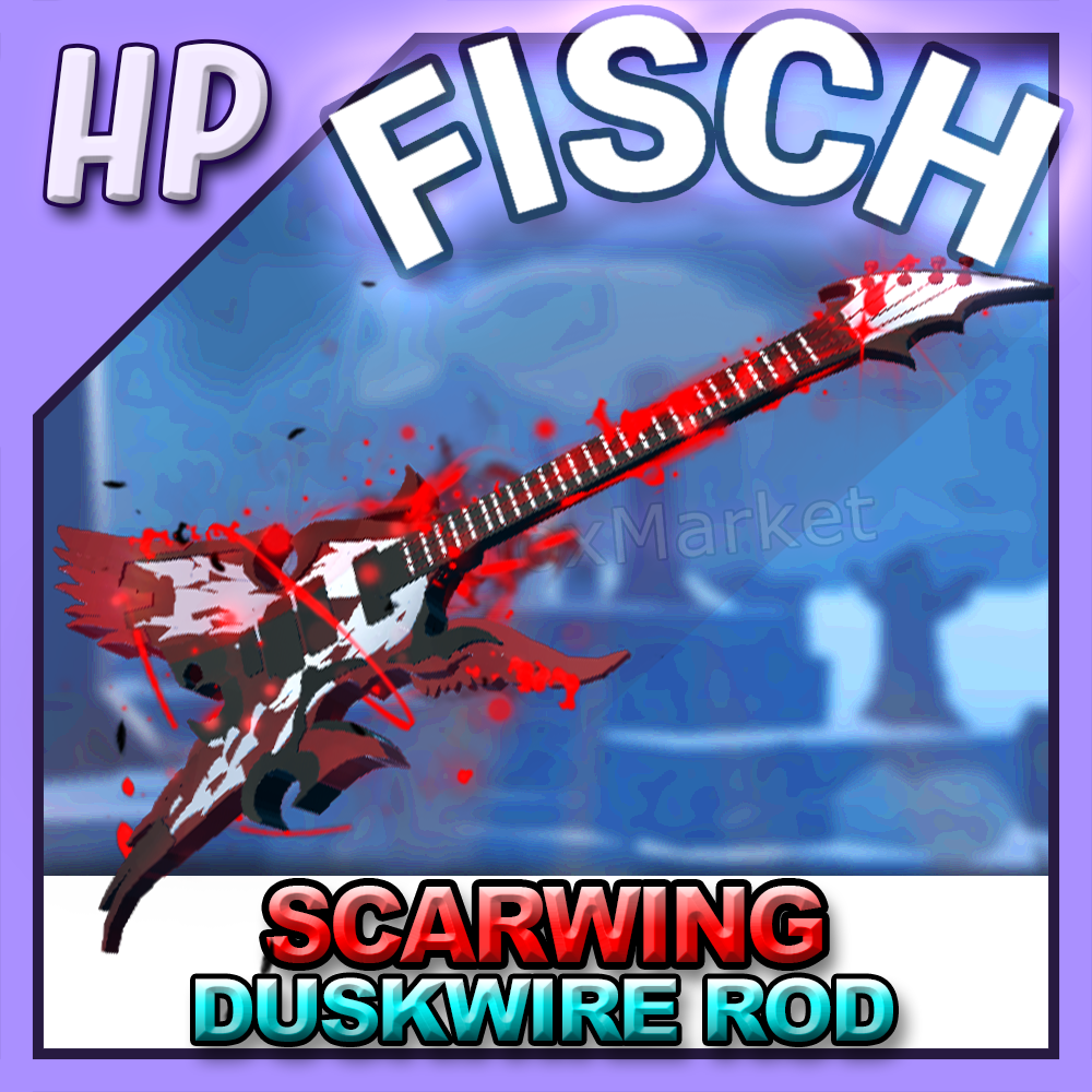 FISCH - " Scarwing "🐟[ Duskwire ROD SKIN ・FAST DELIVERY ]