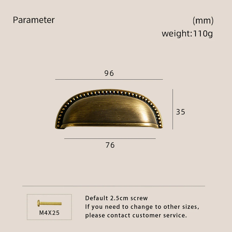 Dooroom Brass Furniture Handles Drawer Handle Cupboard Wardrobe Dresser Shoe Box