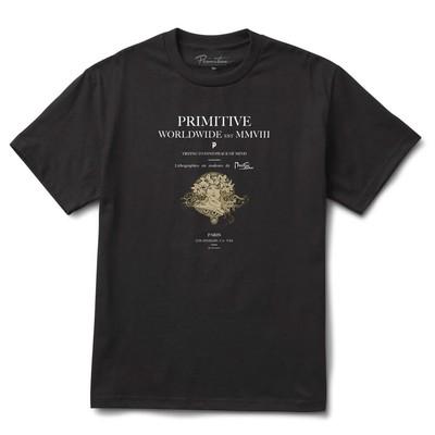 

Мужская футболка Primitive x Alphonse Mucha Plume SS Lifestyle черный, Primitive x Alphonse Mucha Plume SS Lifestyle T-Shirt