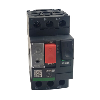 NEW GV2ME21 motor circuit breaker Deca 17A to 23A Manual Motor Starter Button