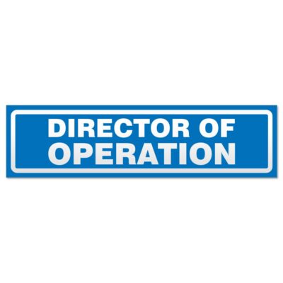 Director of Operation invertiert Magnetschild Schild magnetisch