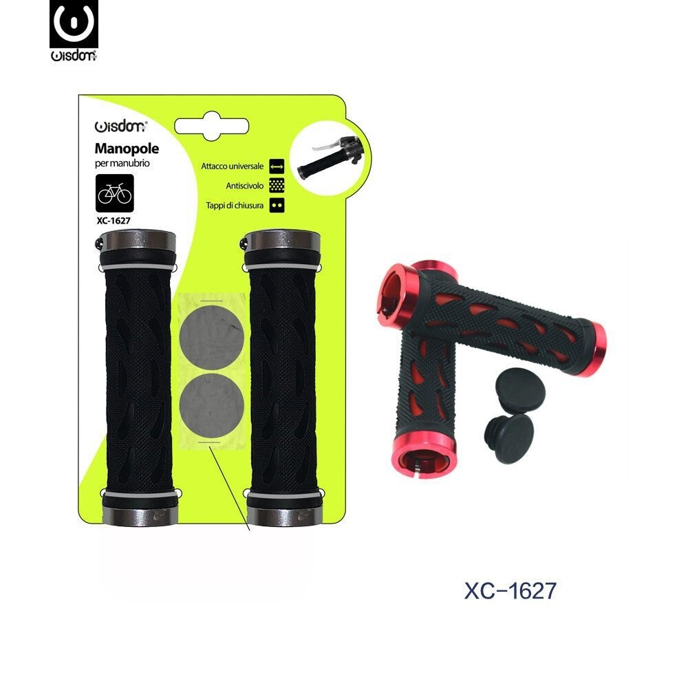 Coppia Manopole Per Manubrio Sterzo Bici Bicicletta Universale Xc-1627 wis
