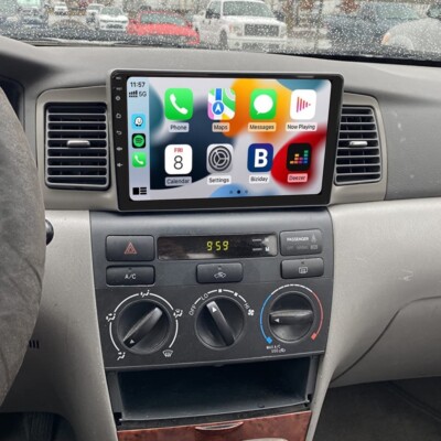 For Toyota Corolla 2003-2008 9'' Android 12 CarPlay Car Stereo Radio GPS Nav Wifi