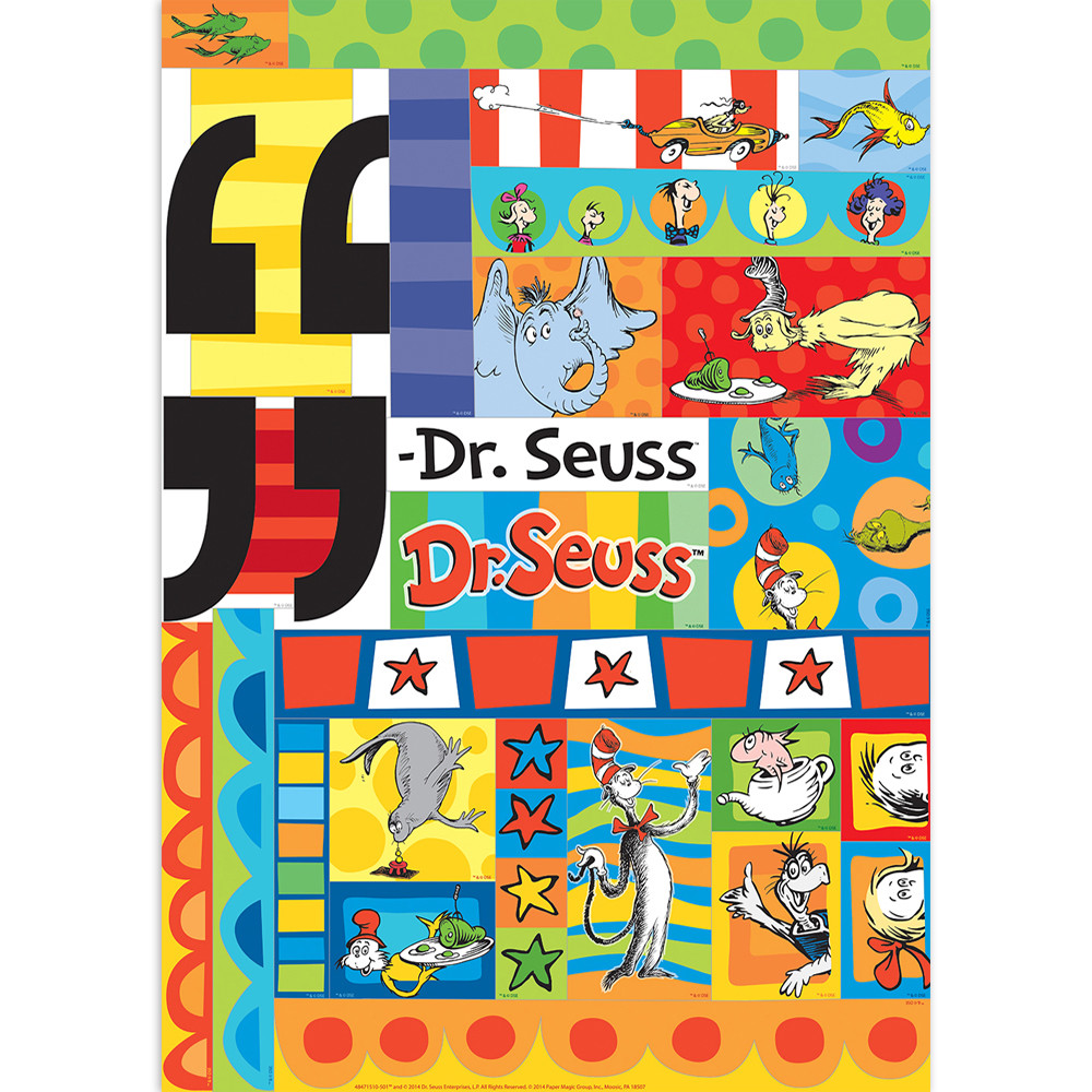 Eureka 847151 Dr Seuss Inspirational Reading Quotes Classroom Decorations