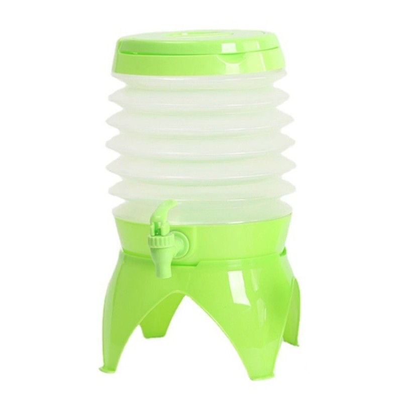 Folding Water Container Water Container Lemonade Dispenser with Handle Design